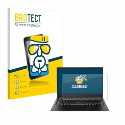 Abbildung von BROTECT Schutzglas für Lenovo ThinkPad X1 Carbon (6. Gen.) Schutzfolie Panzer Folie Glas [Extrem Kratzfest 9H, Anti Fingerprint, Ultra Transparent]