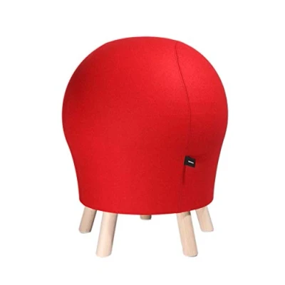 Abbildung von Topstar Sitzhocker Sitness 5 Alpine Filzoptik rot
