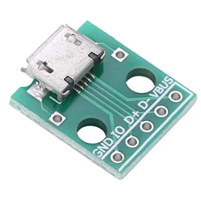 Abbildung von Walfront Micro USB Breakout Board, 10 Stück Einbaubuchse, 5 Pin auf DIP Adapter Platine, 2,54 mm Pitch Buchse