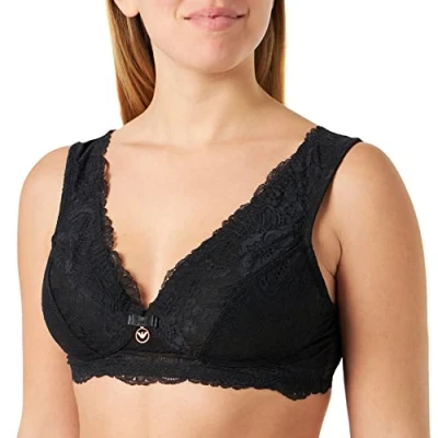 Abbildung von Emporio Armani Damen Women&#039;s Eternal Lace Bra, Schwarz, S EU