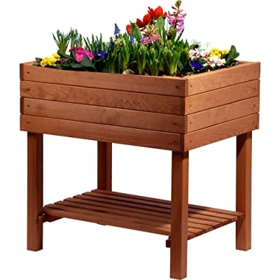 Abbildung von dobar Hochbeet, BxTxH: 80x60x80 cm, mit Ablagefläche