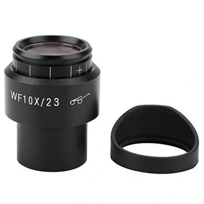 Abbildung von Mikroskop Okular, GWF004 WF10X / 23 Weitwinkel Okular Okularlinse Einstellbarer Weitwinkelbereich 30 mm