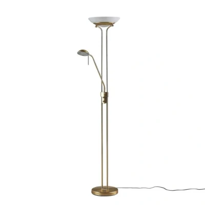 Abbildung von Lindby LED Stehlampe Yveta, messing, Metall, dimmbar, 183cm