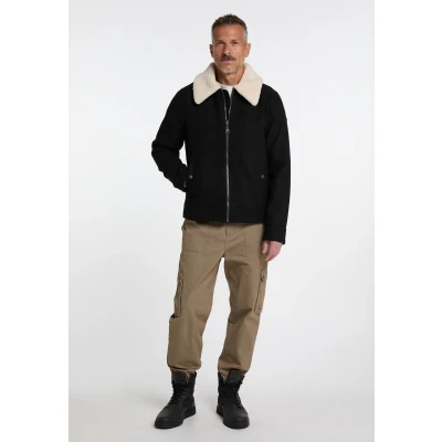 Abbildung von Dreimaster Recyceltes Material Bridgeport Windbreaker, Herren, Größe: Medium, Schwarz