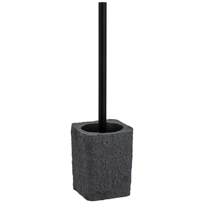 Abbildung von WENKO WC Garnitur &quot;Villata Grau&quot;, 1 St., aus Polyresin (Kunststein)
