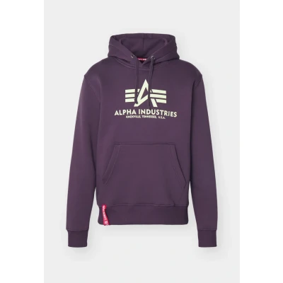 Abbildung von Alpha Industries Basic Hoody Sweatshirt, Herren, Größe: XXL, Plum