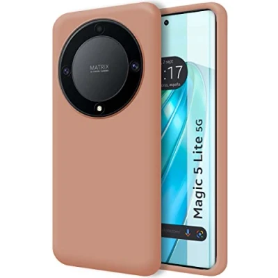 Abbildung von Schutzhülle aus Silikon, ultraweich, für Huawei Honor Magic 5 Lite 5G, Rosa