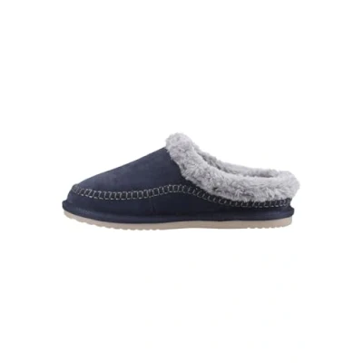 Abbildung von Hush Puppies Atticus Wildleder Hausschuhe für Herren in Marineblau