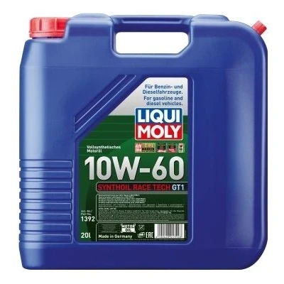 Abbildung von Liqui Moly Synthoil Race Tech GT1 10W 60 20l Motoröl 1392 RENAULT: LAGUNA 2, CLIO 3, MEGANE 3 Grandtour, MITSUBISHI: Lancer 7 Kombi, COLT 6, ASX SUV