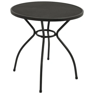 Abbildung von DEGAMO Gartentisch CLASSIC, 70cm rund, Stahl + Streckmetall anthrazit