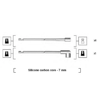 Abbildung von MAGNETI MARELLI 941044110501 Zündkabelsatz ALFA ROMEO: 75, Giulietta Limousine