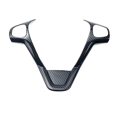 Abbildung von Rynplex Auto Refit Zubehör, for Ford, Fiesta MK7 20092017, Ecosport 20122017, Lenkradabdeckungen, Zieraufkleber Lenkradaufkleber(C Type Carbon Fiber)