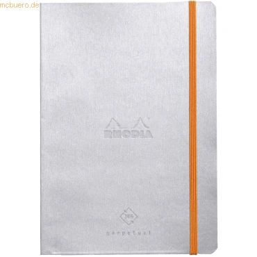 Abbildung von Rhodia 117181C Perpetual Kalender (DIN A5, 14,8 x 21 cm, 64 Blatt, 90 g, elegant und praktisch) silber