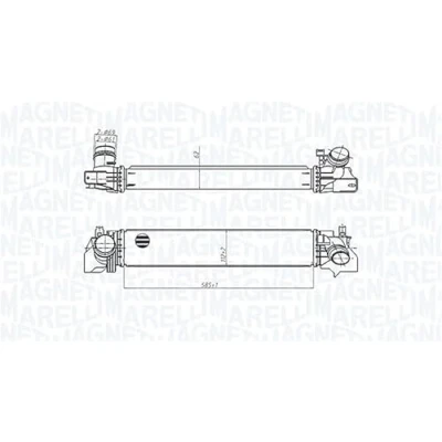 Abbildung von MAGNETI MARELLI 351319205540 Ladeluftkühler MINI: Schrägheck