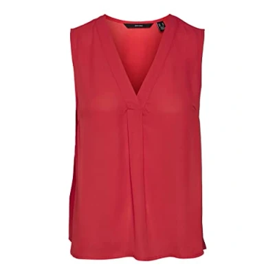 Abbildung von Vero Moda Women&#039;s VMDERMA SL WVN GA Top, Bittersweet, S