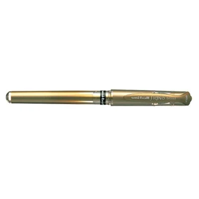 Abbildung von Uni ball Signo, Breite UM153 oder 12 X Tintenroller, Gel, 1 mm, goldfarben
