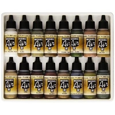 Abbildung von Vallejo 071190 Farbset, Deutsche Farben WWII, 16 x 17 ml, rot