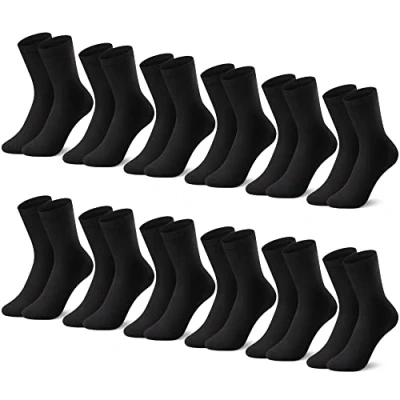 Abbildung von L&amp;K II 12er Kindersocken Sportsocken für Jungen Teenager Jugend aus Baumwolle Wintersocken lang Fußball 2027 39 42