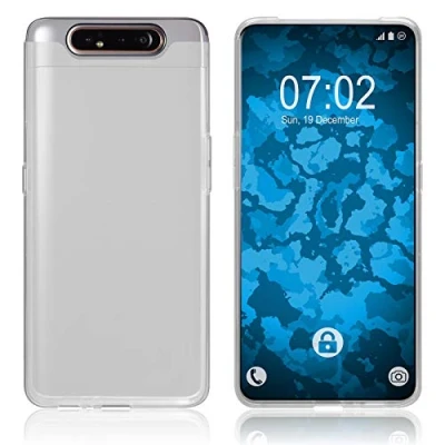 Abbildung von PhoneNatic Case kompatibel mit Samsung Galaxy A80 Crystal Clear Silikon Hülle transparent Cover