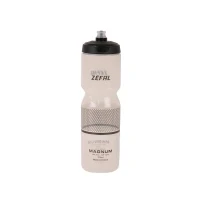 Abbildung von ZEFAL Magnum Large Capacity, Bicycle/Mountain Bike and Sports Water Bottle, BPA Free, Soft Screw On Lid Made in France Cycling, Black (Translucent), 975 ml