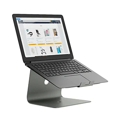 Abbildung von Slabo Notebookhalterung Laptopständer für MacBook Air Pro Notebooks Laptops Aluminium Space Grey/GRAU