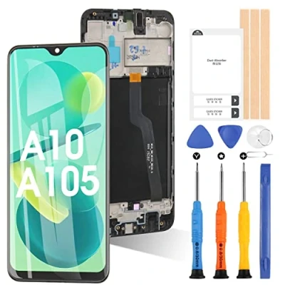 Abbildung von Ersatzbildschirm für Samsung Galaxy A10 2019 A105 A105F LCD Display Touch Digitizer Glass Assembly (Schwarz mit Rahmen)