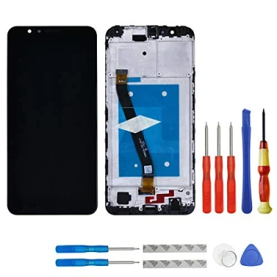 Abbildung von swark LCD Display Kompatibel mit Huawei Honor 7X BND TL10 AL10 L21 L22 L24 (with Logo) Touchscreen Rahmen+Tools (Schwarz Rahmen)