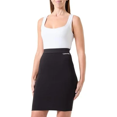 Abbildung von Calvin Klein Jeans Milano LOGO Skirt Bleistiftrock, Damen, Größe: XS, Black