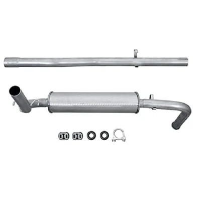 Abbildung von HELLA 8LD 366 035 151 Endschalldämpfer hinten mit Anbauteilen SEAT: IBIZA 1
