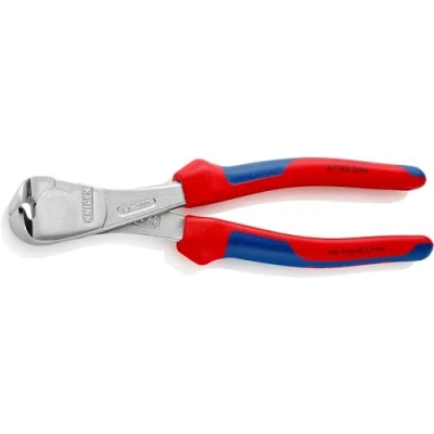 Abbildung von Knipex 67 05 200, Pinzette, Chrom Vanadium Stahl, Kunststoff, Blau, Rot, 200 mm, 361 g
