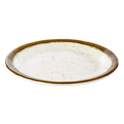 Abbildung von APS 84510 Teller STONE ART, Ø 19 cm, Höhe 2 Melamin, creme/braun