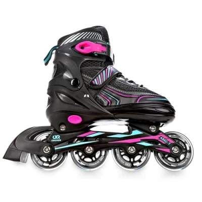 Abbildung von Verstellbare Rollschuhe Optima Mint/Pink