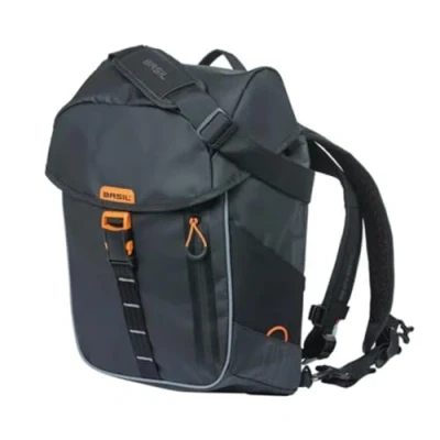 Abbildung von Rucksack Basil Miles Tarpaulin 17 Liter 31 X 44 Cm Schwarz/Orange