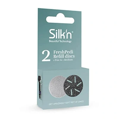 Abbildung von Silk&#039;n Hornhautentferner Ersatzschleifscheiben FreshPedi Refill discs 1 Fine Medium, Set, 2 St.