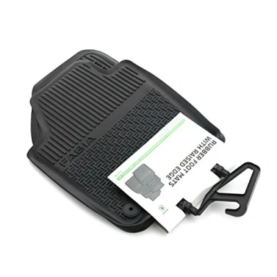 Abbildung von Skoda 6V1061551 Gummi Fußmatten 2X vorn Gummimatten Original Allwettermatten schwarz mit Schriftzug