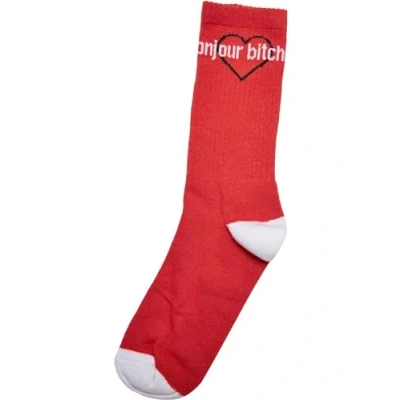 Abbildung von Mister Tee Unisex Bonjour Bitches Socks 3 Pack 43 46 black/white/red