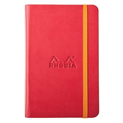 Abbildung von Rhodia 118653C Rhodiarama Book (A6 Notizbuch mit Gummizug, liniert, 96 Blatt) 1 Stück himbeerrosa