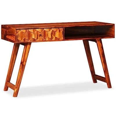 Abbildung von vidaXL Schreibtisch Massivholz 118 x 50 76 cm
