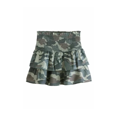 Abbildung von Next Regular Fitrara Alinienrock, Damen, Größe: 36xR, Camouflage
