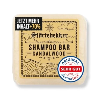 Abbildung von Störtebekker Festes Haarshampoo Sandelholz, 1 tlg., Vegane &amp; Nachhaltige Reinigung für Körper und Haar