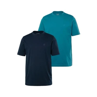 Abbildung von JP1880 Doppelpack Rundhals Bequeme Passform Tshirt basic, Herren, Größe: 3XL, Pale khaki