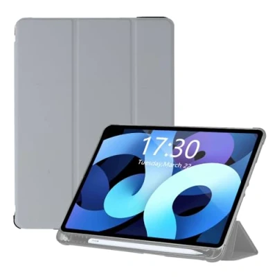 Abbildung von Amazon Marke hülle Kompatibel mit iPad Pro 11 Zoll (Modell 2022/2021/2020), Schutzhülle Trifold Ständer und Stifthalter, Auto Schlafen/Wachen für Grau