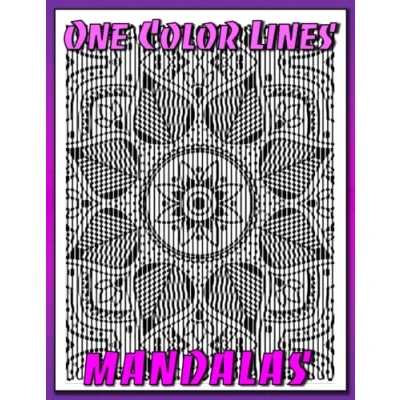 Abbildung von One Color LINES: Mandalas New Kind of coloring with to Use for Adults Relaxation &amp; Stress Relief (One line art books color))