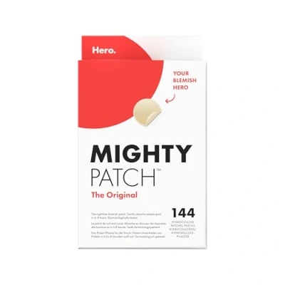 Abbildung von Hero Mighty Patch Original Pickel Patches von Cosmetics, kleine Hydrokolloid Pflaster zur Aknebehandlung, 144 Stück
