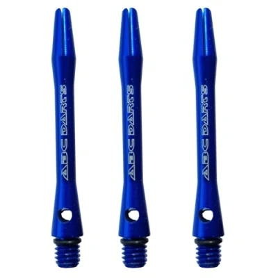 Abbildung von abcdarts Unisex Erwachsene Aluminium Shaft Dart Schäfte Set, Blau, Short