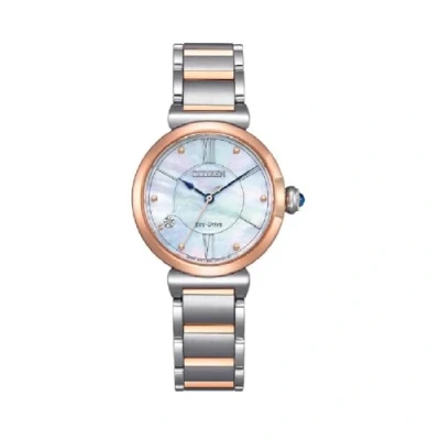 Abbildung von CITIZEN Damen Analog Quarz Uhr mit Edelstahl Armband EM1074 82D
