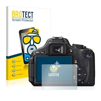 Abbildung von BROTECT Entspiegelungs Schutzfolie für Canon EOS 600D (2 Stück) Matte Displayschutz Folie, Anti Reflex, Fingerprint