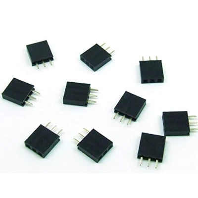 Abbildung von POPESQ® 10 Stk. x Buchsenleiste 2.54mm 3 polig kompatibel mit Arduino Gerade #A765