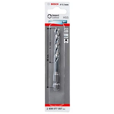 Abbildung von Bosch Accessories 2608577057 Metall Spiralbohrer 5.50 mm Gesamtlänge 98 1 St.