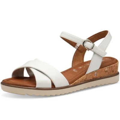 Abbildung von Tamaris Plateausandalette, Damen, Größe: 42, White Schuhe